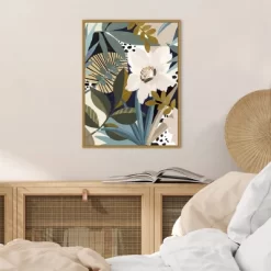 18" X 24" Floral Symphony I By Eva Watts Framed Canvas Wall Art - Amanti Art -Art Wall Deals Store GUEST d22209a2 4b9d 4dbb 8dea ae737e5fc015