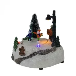 Northlight 5.5" LED Lighted Animated And Musical Christmas Skating Village Display Piece -Art Wall Deals Store GUEST d2bce0ae ea6e 49db ac03 36bcf9cd6d06