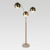 Globe Multi 3-Head Floor Lamp Gold Metal/Marble - Project 62™