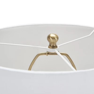 22" Modern Light Grey Cement Table Lamp - Nourison 3 22" Modern Light Grey Cement Table Lamp - Nourison - Image 3