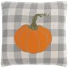Fall Pumpkin Pillow - Light Grey/Natural/Orange/Sage - 20"x20'' - Safavieh