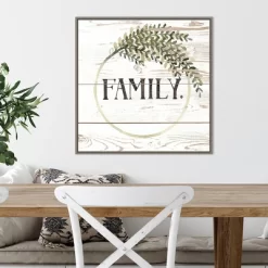 22" X 22" Family Farmhouse II By Grace Popp Framed Canvas Wall Art Gray Wash - Amanti Art -Art Wall Deals Store GUEST d7cd29b6 f8e2 4ce7 ab9f 0fa620f1b12c