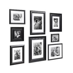 8pc Odessa Frame Box Set Black - Kate & Laurel All Things Decor