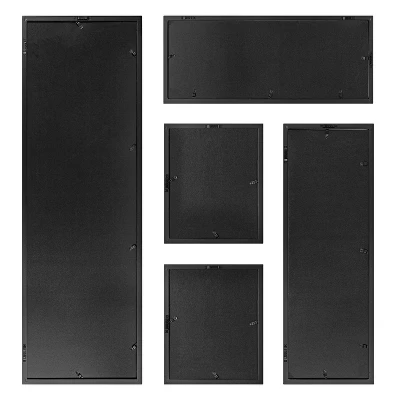 5pc Gallery Frame Box Set Black - Kate & Laurel All Things Decor 4 5pc Gallery Frame Box Set Black - Kate & Laurel All Things Decor - Image 4