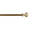 Exclusive Home Peony 1" Curtain Rod And Coordinating Finial Set