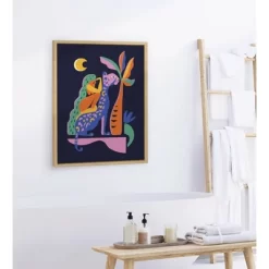 18" X 24" Sylvie Girl On Cheetah Framed Canvas Wall Art By Rachel Lee Natural - Kate And Laurel 8 18" X 24" Sylvie Girl On Cheetah Framed Canvas Wall Art By Rachel Lee Natural - Kate And Laurel -Art Wall Deals Store GUEST dd8558c7 b6f8 4967 8288 df275e4fb53e