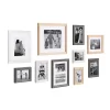 10pc Bordeaux Frame Boxs White/Black/Natural Wood - Kate & Laurel All Things Decor