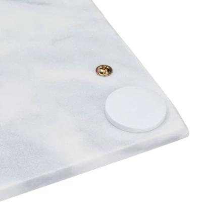 Rectangle Marble Serving Tray, Jewelry Trinket Tray, Perfume Tray, Bathroom Toilet Vanity Tray With Handle (White 15"x7.5"x0.4") 3 Rectangle Marble Serving Tray, Jewelry Trinket Tray, Perfume Tray, Bathroom Toilet Vanity Tray With Handle (White 15"x7.5"x0.4") - Image 3
