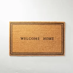 Welcome Home Coir Doormat Tan/Black - Hearth & Hand™ With Magnolia -Art Wall Deals Store GUEST e0df802f 5d22 49c4 8569 c660416bbdb1