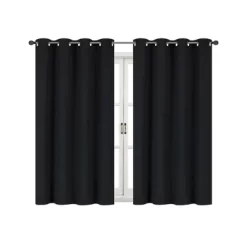 Kate Aurora 100% Thermal Room Darkening Bath & Kitchen Window Curtains