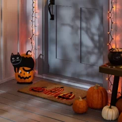 Cat In Pumpkin Wood Porch Halloween Sign - Hyde & EEK! Boutiqueâ„¢