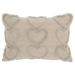 14"x20" Oversize Life Styles Raised Hearts Lumbar Throw Pillow - Mina Victory 8 14"x20" Oversize Life Styles Raised Hearts Lumbar Throw Pillow - Mina Victory -Art Wall Deals Store GUEST e21b88b1 90ca 4bad 87e1 f52168af1468