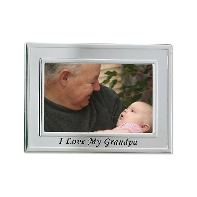 Lawrence Frames Brushed Metal 4x6 I Love My Grandpa Picture Frame 506664 1 Lawrence Frames Brushed Metal 4x6 I Love My Grandpa Picture Frame 506664