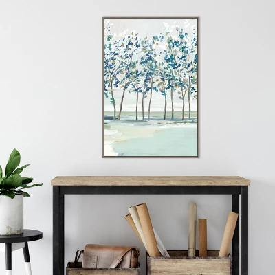 22" X 33" Blue Tree Ridge I By Isabelle Z Framed Canvas Wall Art Gray Wash - Amanti Art 4 22" X 33" Blue Tree Ridge I By Isabelle Z Framed Canvas Wall Art Gray Wash - Amanti Art - Image 4