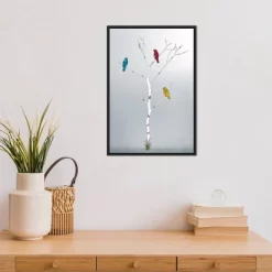 16" X 23" Three In A Tree By Marvin Pelkey Framed Canvas Wall Art - Amanti Art -Art Wall Deals Store GUEST e45cdc38 79ca 4299 a3c2 266f8f21574d