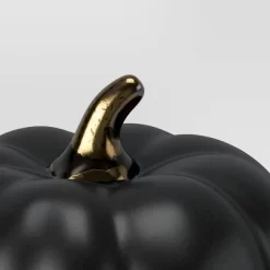 Set Of 3 Small Ceramic Halloween Pumpkins With Gold Stem - Threshold™ -Art Wall Deals Store GUEST e522c71c 5236 4716 87d9 cb99acca79a8