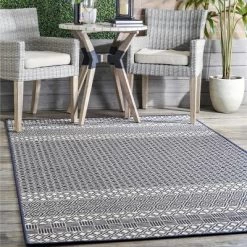 NuLOOM Tilly Striped Lattice Indoor/Outdoor Area Rug