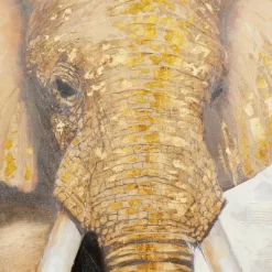 Traditional Canvas Elephant Framed Wall Art With Gold Frame Brown - Olivia & May -Art Wall Deals Store GUEST e94341ec 7d78 45d7 a6b5 71224ba92dec