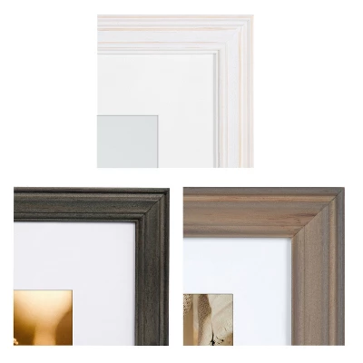 10pc Bordeaux Frame Industrial Farmhouse Finishes Box Sets White/Black/Dark Wood- Kate & Laurel All Things Decor 2 10pc Bordeaux Frame Industrial Farmhouse Finishes Box Sets White/Black/Dark Wood- Kate & Laurel All Things Decor - Image 2