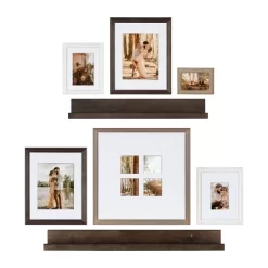 8pc Bordeaux Frame Box Set White/Black/Natural Wood - Kate & Laurel All Things Decor -Art Wall Deals Store GUEST e9931b1d 500b 40e6 84e3 1376f2888ce5