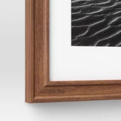 Wood Matted Wall Frame Midtone Woodgrain - Threshold™ -Art Wall Deals Store GUEST ea4dc0e7 34f6 44b1 a2f8 b444f2ee2d11