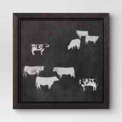 (Set Of 2) 12" X 12" Cow Collection II Framed Wall Canvases - Threshold™ -Art Wall Deals Store GUEST eba1d89c 78cc 4c5b 8c67 3a03cc2b6c22