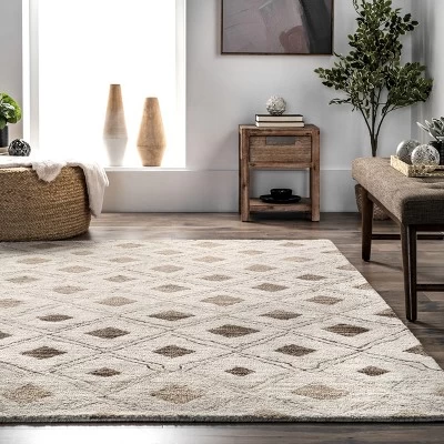 Arvin Olano X RugsUSA - Coco Trellis Wool Area Rug 7 Arvin Olano X RugsUSA - Coco Trellis Wool Area Rug - Image 7