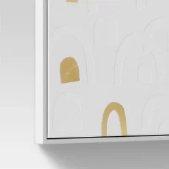 16" X 20" Rainbow Framed Wall Canvas Gold - Threshold™ -Art Wall Deals Store GUEST ecb349fe 7ee7 439d af21 a718f87e8b11