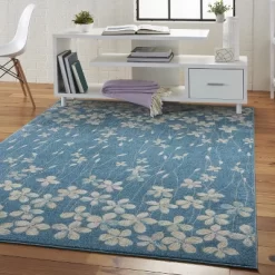 Nourison Tranquil Bohemian Botanical Bloom Area Rug -Art Wall Deals Store GUEST ece1a21a a0b1 4ef2 9469 13e724453aaf