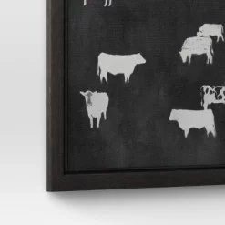 (Set Of 2) 12" X 12" Cow Collection II Framed Wall Canvases - Threshold™ -Art Wall Deals Store GUEST ed6cea91 4424 4805 8aee 4c4271b75676