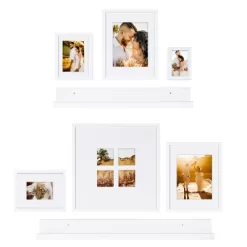 8pc Gallery Frame Box Set White - Kate & Laurel All Things Decor -Art Wall Deals Store GUEST ee64f340 7353 422a 9d32 201877e96310