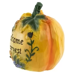 Northlight 7" Orange "Welcome Harvest" Pumpkin Fall Tabletop Decoration -Art Wall Deals Store GUEST ef01d690 6c14 4f44 ac82 7b6136f1f399
