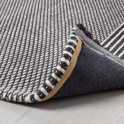 Textured Border Stripe Area Rug - Hearth & Hand™ With Magnolia 3 Textured Border Stripe Area Rug - Hearth & Hand™ With Magnolia - Image 3