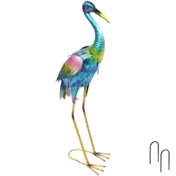 Sunnydaze Decor Sunnydaze Metal Crane Outdoor Garden Statue Yard Art Sculpture - 29" -Art Wall Deals Store GUEST f3e11bea 953b 421d ac6b ce4a3d18c9f5