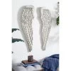 Wood Bird Carved Wings Wall Decor Set Of 2 White - Olivia & May
