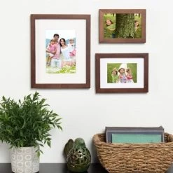 8" X 10" Matted To 5" X 7" Gallery Tabletop Frame Walnut Brown - DesignOvation -Art Wall Deals Store GUEST f5bdf1ae e323 4cef bc5f d8750b836377