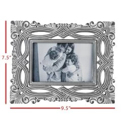 Filigree 4X6 Photo Frame Gray MDF & Glass - Foreside Home & Garden 11 Filigree 4X6 Photo Frame Gray MDF & Glass - Foreside Home & Garden -Art Wall Deals Store GUEST f69e20e5 93ac 4ad2 a55d f1293ebe899b