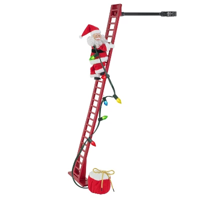 Mr. Christmas Super Climbing Santa Animated Musical Christmas Decoration 1 Mr. Christmas Super Climbing Santa Animated Musical Christmas Decoration