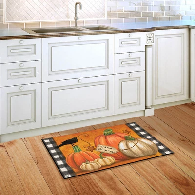 Briarwood Lane Rustic Pumpkins Fall Doormat Primitive Crow Indoor / Outdoor 30" X 18" 3 Briarwood Lane Rustic Pumpkins Fall Doormat Primitive Crow Indoor / Outdoor 30" X 18" - Image 3