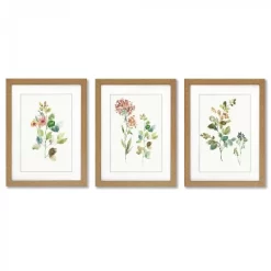 Flower Market By PI Creative Art - 3 Piece Gallery Framed Print Art Set