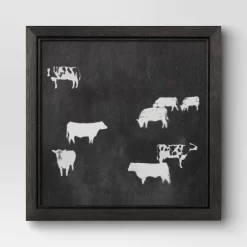 (Set Of 2) 12" X 12" Cow Collection II Framed Wall Canvases - Threshold™ -Art Wall Deals Store GUEST f9c788fd a5e4 455d a081 05abf297c1f2