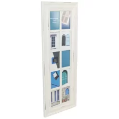 Northlight 35" Distressed Mullions Window Photo Collage Wall Frame For 4" X 6" Pictures