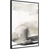 23" X 33" Horizon Triptych III By Jennifer Goldberger Framed Canvas Wall Art Print Black - Amanti Art