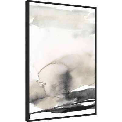 23" X 33" Horizon Triptych III By Jennifer Goldberger Framed Canvas Wall Art Print Black - Amanti Art 1 23" X 33" Horizon Triptych III By Jennifer Goldberger Framed Canvas Wall Art Print Black - Amanti Art