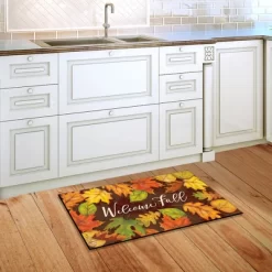 Leaf Toss Fall Doormat Colored Leaves Indoor Outdoor 30" X 18" Briarwood Lane -Art Wall Deals Store GUEST fb99bfdd b301 4f65 906e fbe35cebaf9a