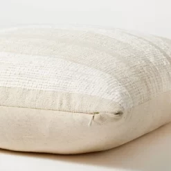 Oversized Woven Striped Square Throw Pillow Cream/Brown - Threshold™ Designed With Studio McGee -Art Wall Deals Store GUEST fba40d82 9a25 42b2 8e38 1cf726bed61d