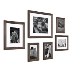 6pc Bordeaux Frame Box Set Gray - Kate & Laurel All Things Decor
