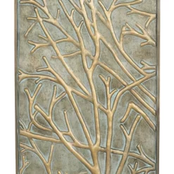 Metal Tree Wall Decor With Embossed Design Set Of 4 Brown - Olivia & May -Art Wall Deals Store GUEST fcfe45a3 3d5b 449e 858a dcb209b1713f