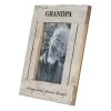 5x7 Inches Grandpa Always White Wood & Glass Photo Frame - Foreside Home & Garden