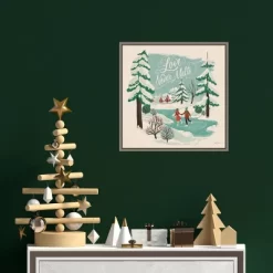 16" X 16" Winter Bliss V Ice Skating By Janelle Penner Framed Canvas Wall Art - Amanti Art -Art Wall Deals Store GUEST ff74d7ea 4520 4200 a6db 11f914a5275d